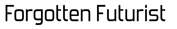 Forgotten Futurist font preview
